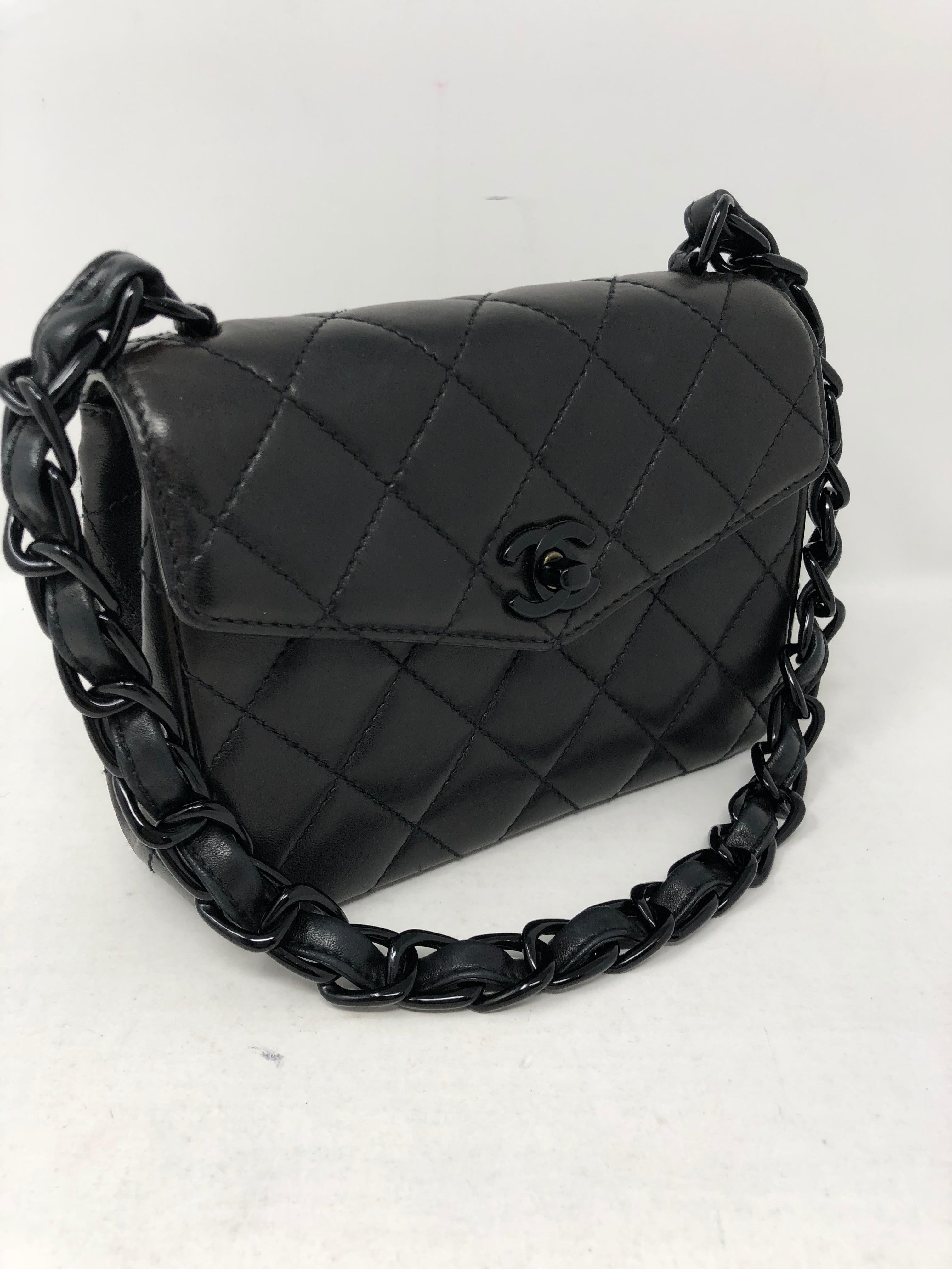 chanel black on black