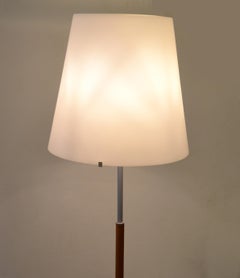 Archivio Storico Fontana Arte Aluminum Pear Tree Blown Glass Floor Lamp Italy