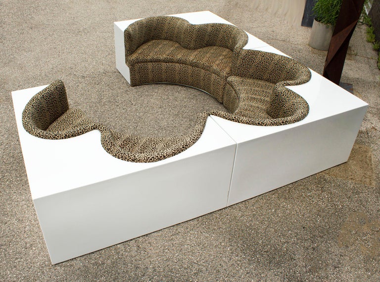 Archizoom Associati Modular Safari Imperial Sofa for Paltronova Italy 1970s  For Sale 3