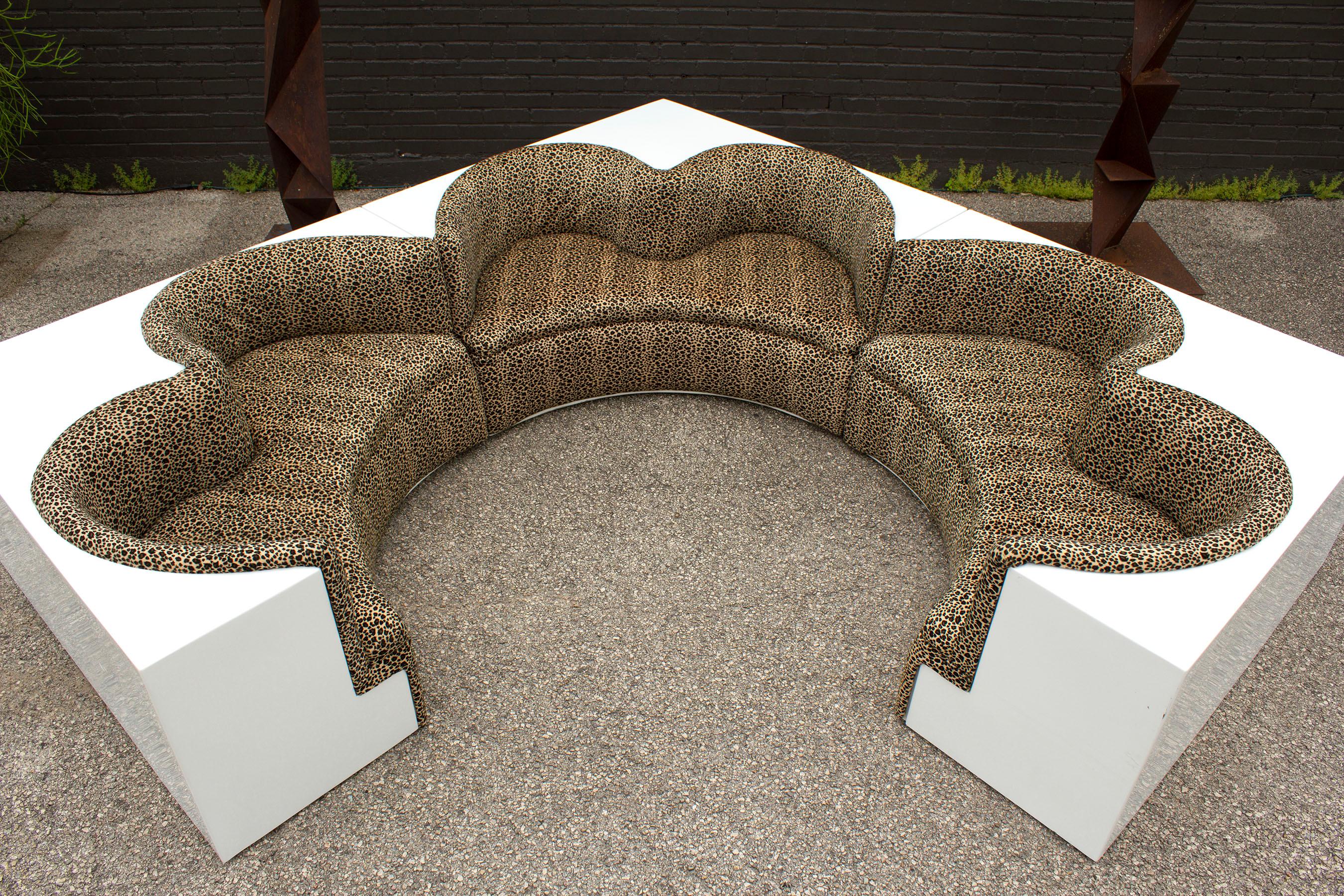 Space Age Archizoom Associati Modular Safari Imperial Sofa for Paltronova, Italy, 1970s