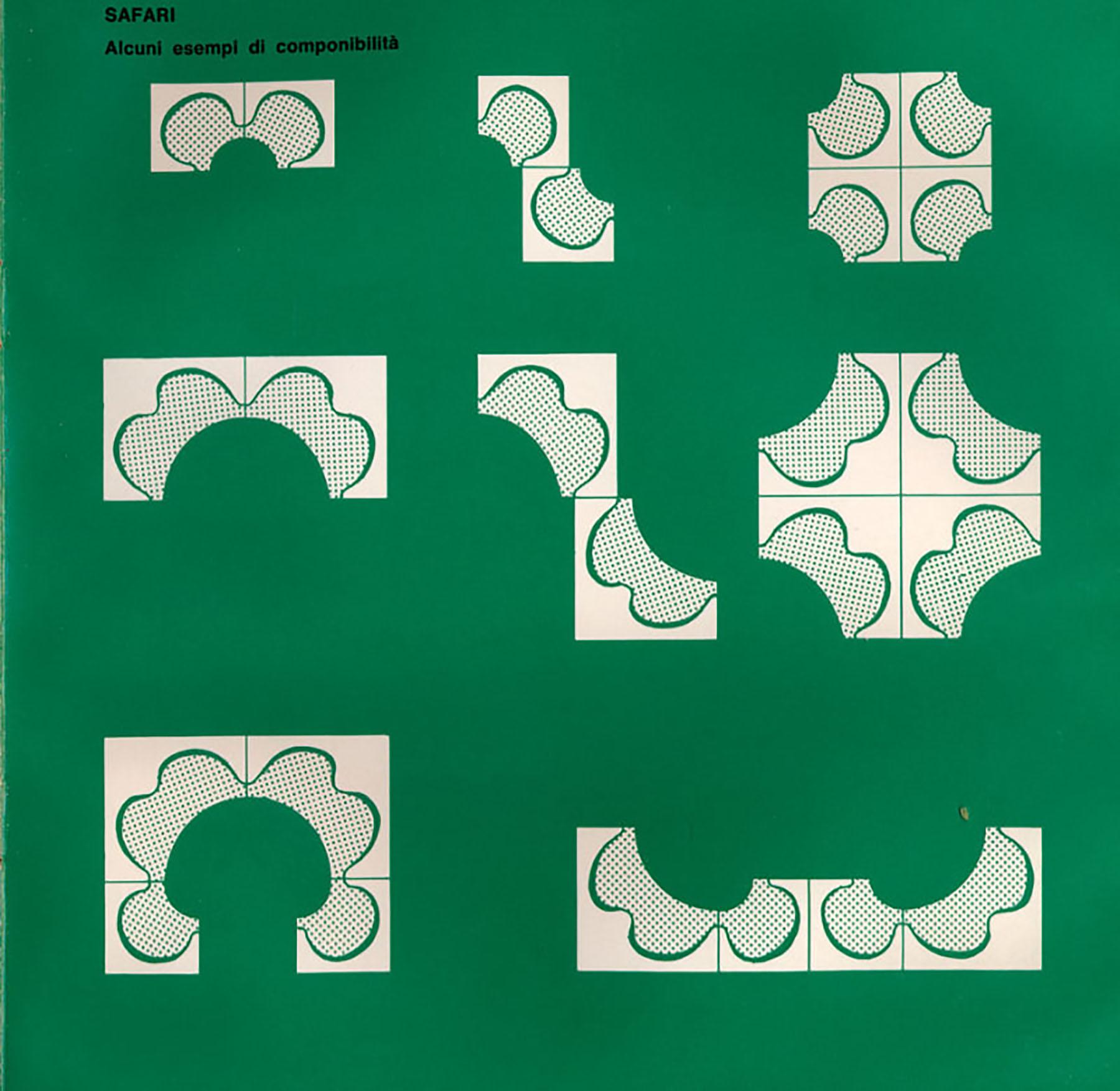 Archizoom Associati Modular Safari Imperial Sofa for Paltronova, Italy, 1970s 6