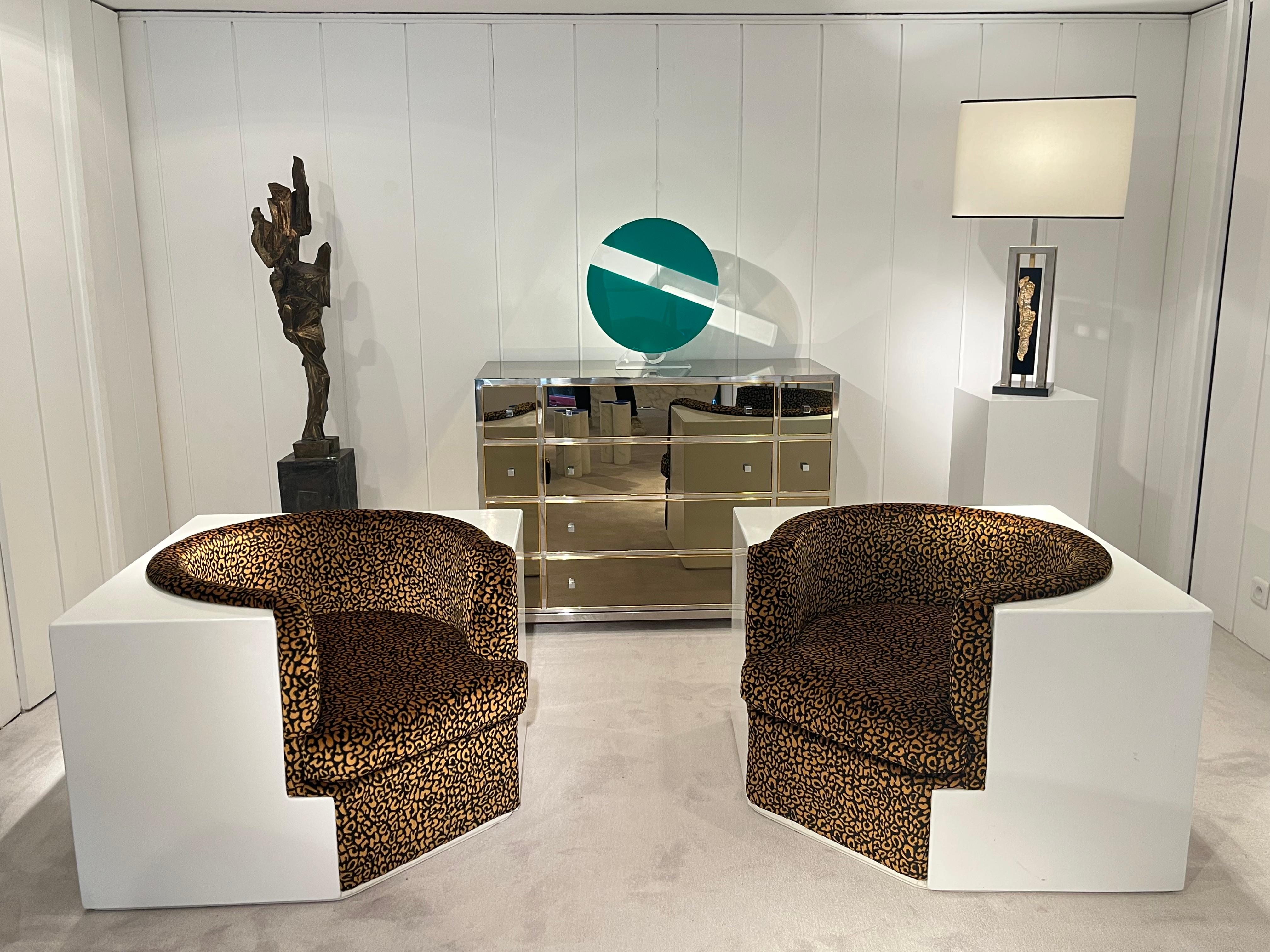 Mid-20th Century Archizoom Associati Safari Armchairs, circa 1970