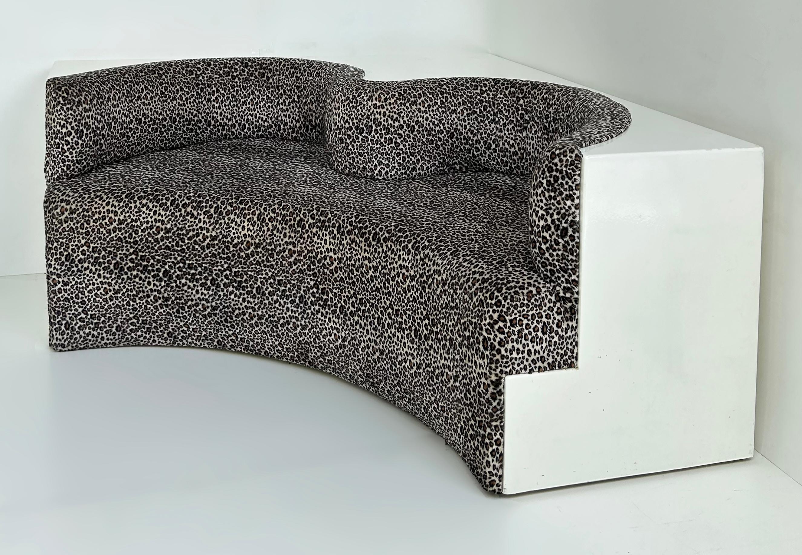 Archizoom Associati Safari Lounge Sofá seccional de 2 piezas de fibra de vidrio, Italia siglo XX