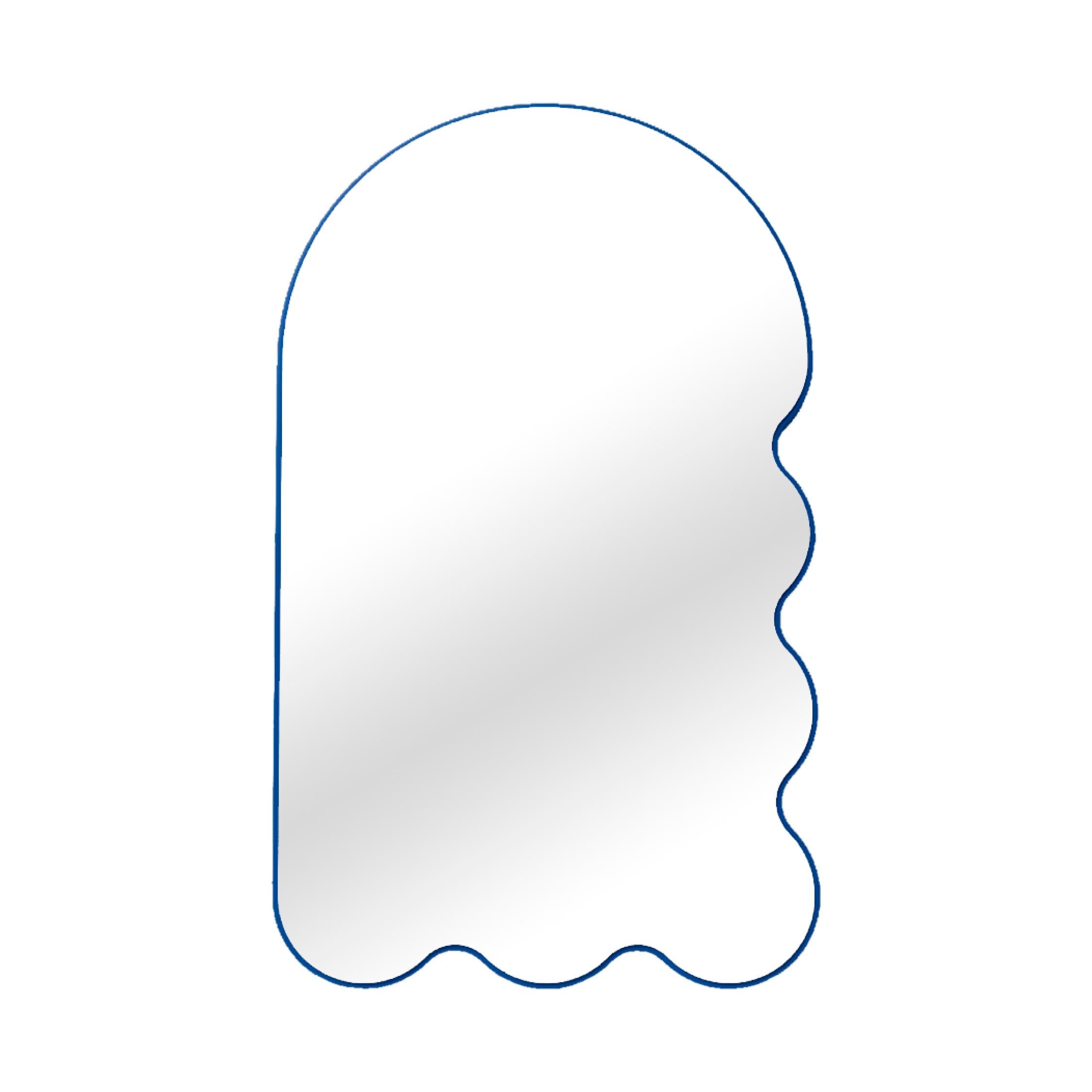 Archvyli R6 Wavy Sculptural Contemparery Wall Mirror by oitoproducts For Sale