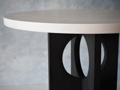 Archway Dining Table, India Ink Black and White Washed by MSJ Furniture Studio