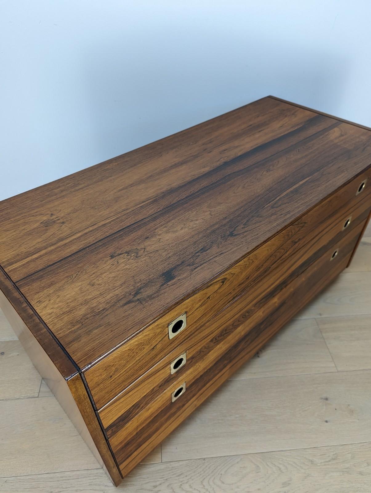 English Arcie Shine and Robert Heritage Rosewood Chest of Drawers for Heals of London