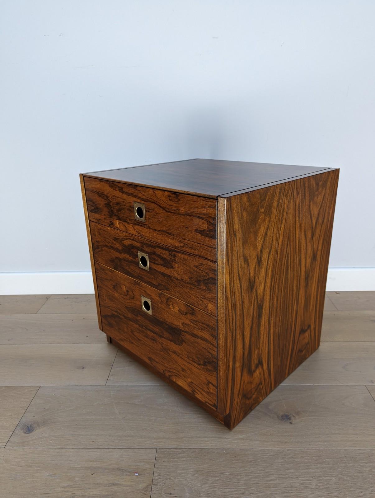 English Arcie shine and Robert Heritage Rosewood chest of drawers for Heals of London