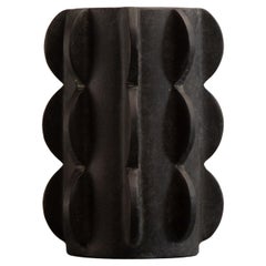 'Arcissimo' Sculptural Ceramic Vase Black, Medium