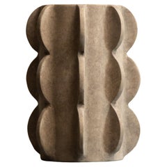 'Arcissimo' Sculptural Ceramic Vase Grey, Medium