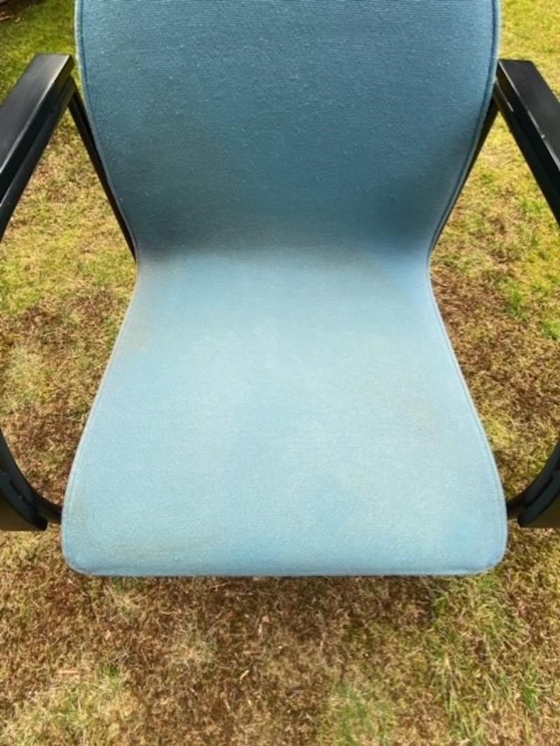 Arco Blue Dutch Design Armchairs, Memphis Style, Ca. 1980s 12