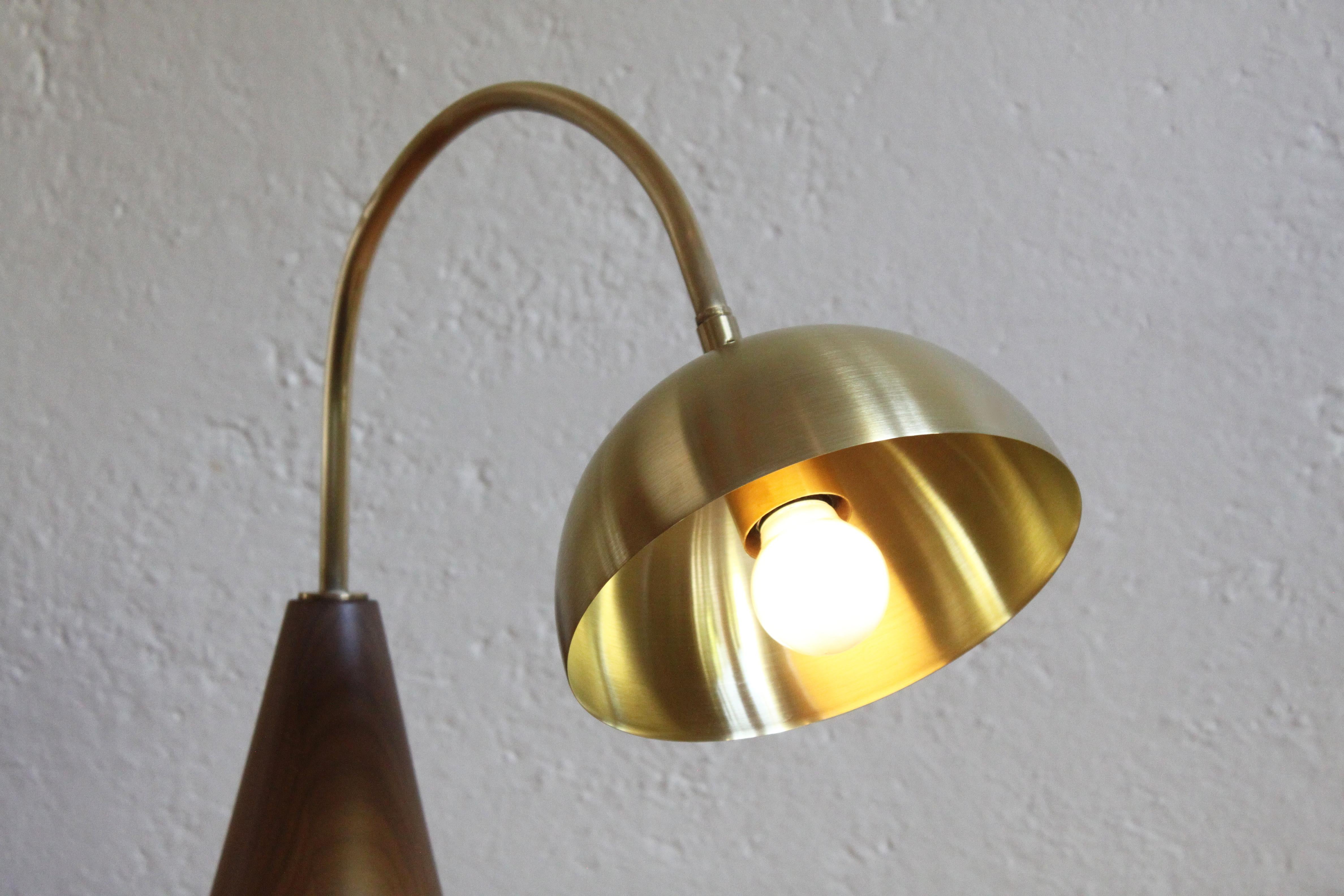 Steel Arco De Mesa Table Lamp by Maria Beckmann, Represented by Tuleste Factory For Sale