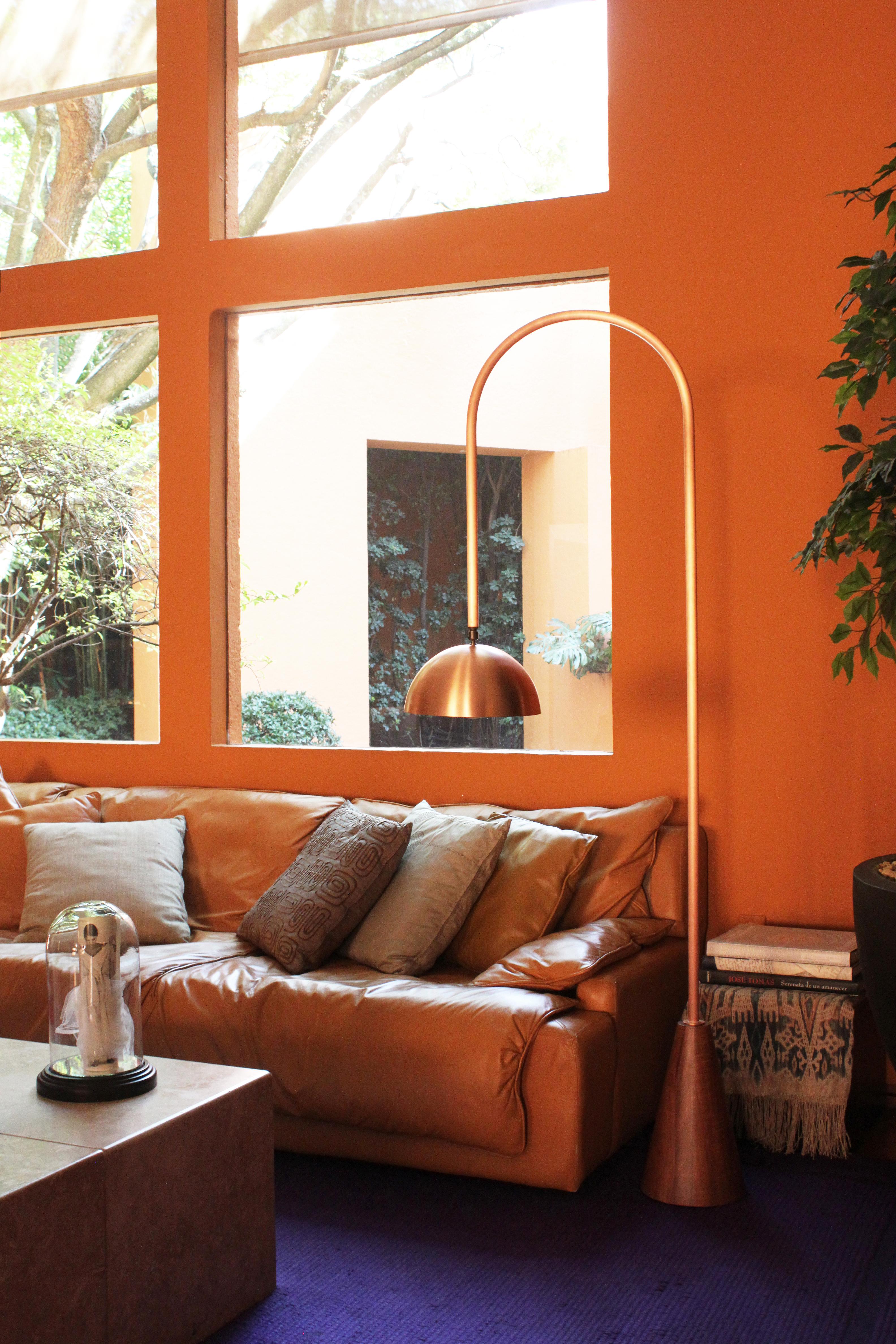 Mexican Arco De Pie Floor Lamp by Maria Beckmann, Represented by Tuleste Factory