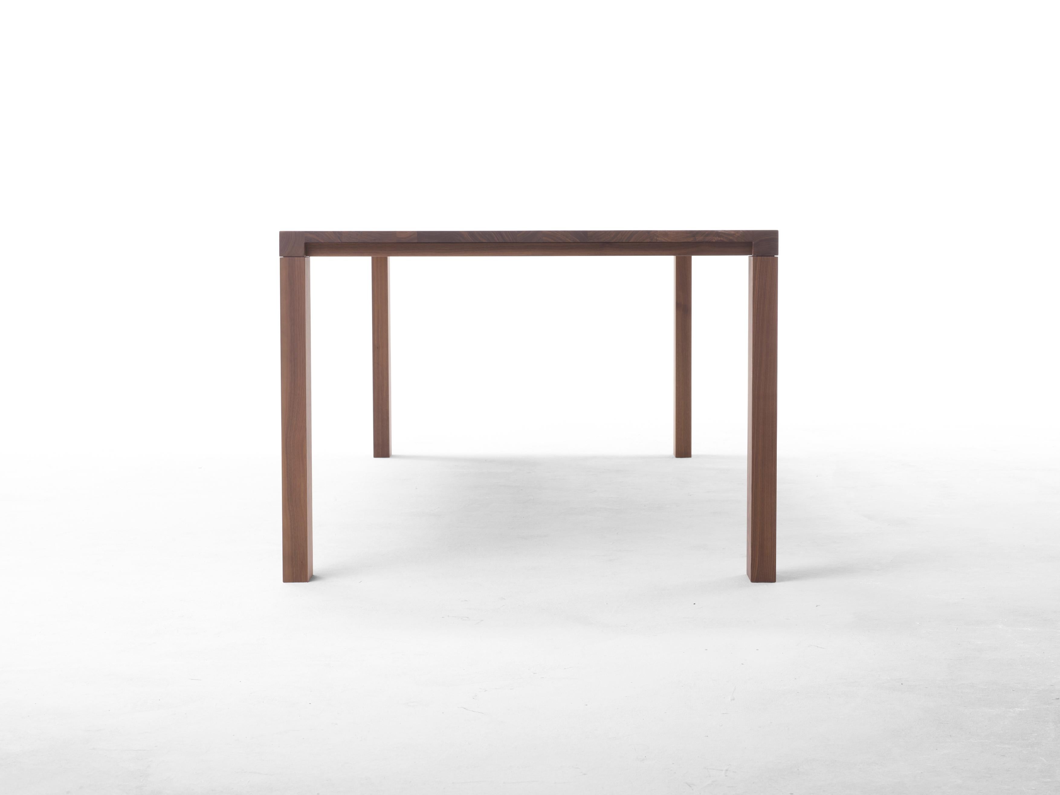 Cusstomizable Arco Essenza Rectangular Wood Table by Willem Van Ast For Sale 2