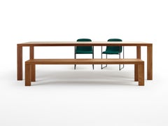 Cusstomizable Arco Essenza Rectangular Wood Table by Willem Van Ast