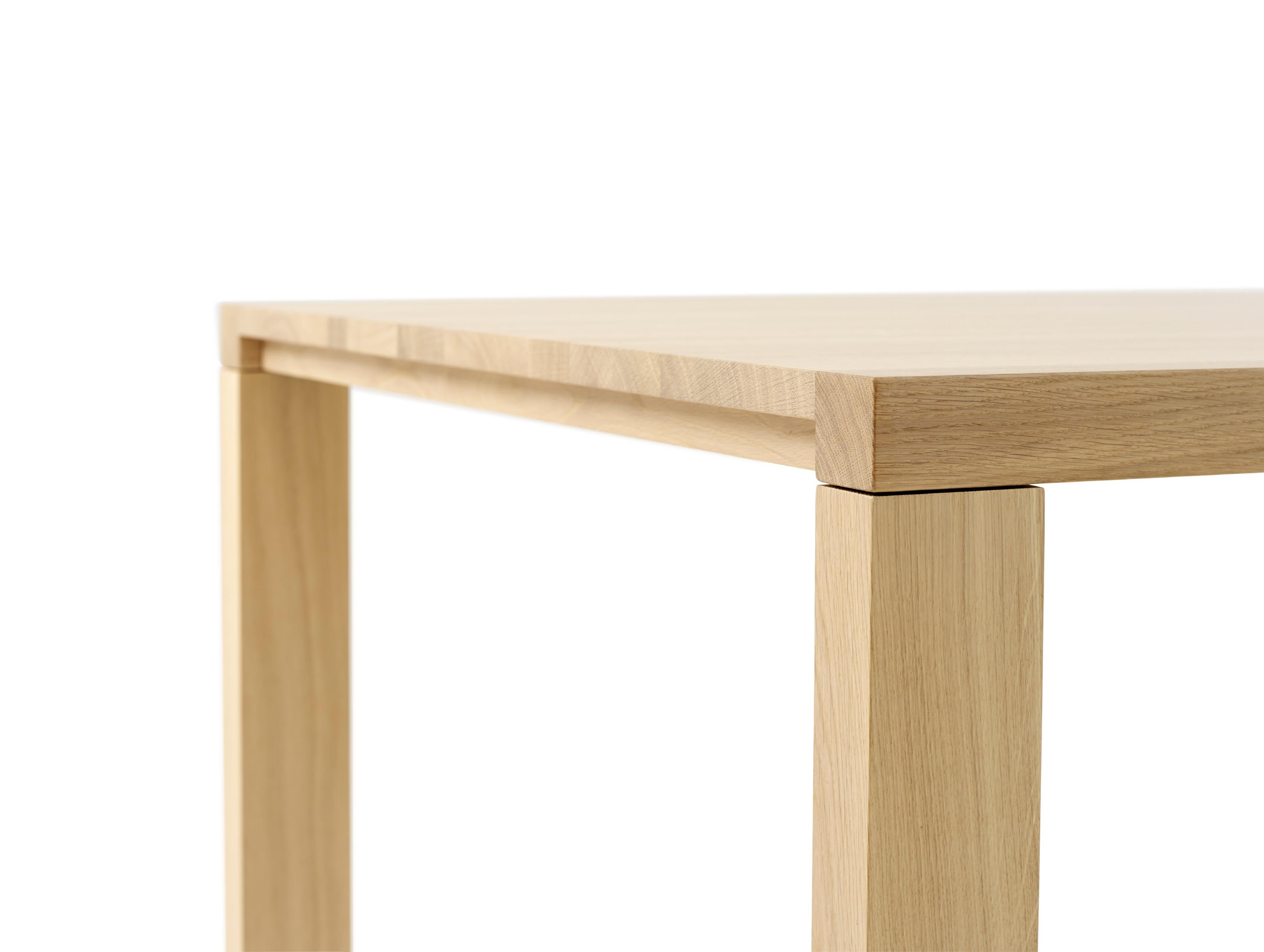 Rechteckiger Arco Essenza-Holztisch mit geschliffenem Schliff von Willem Van Ast im Angebot 1