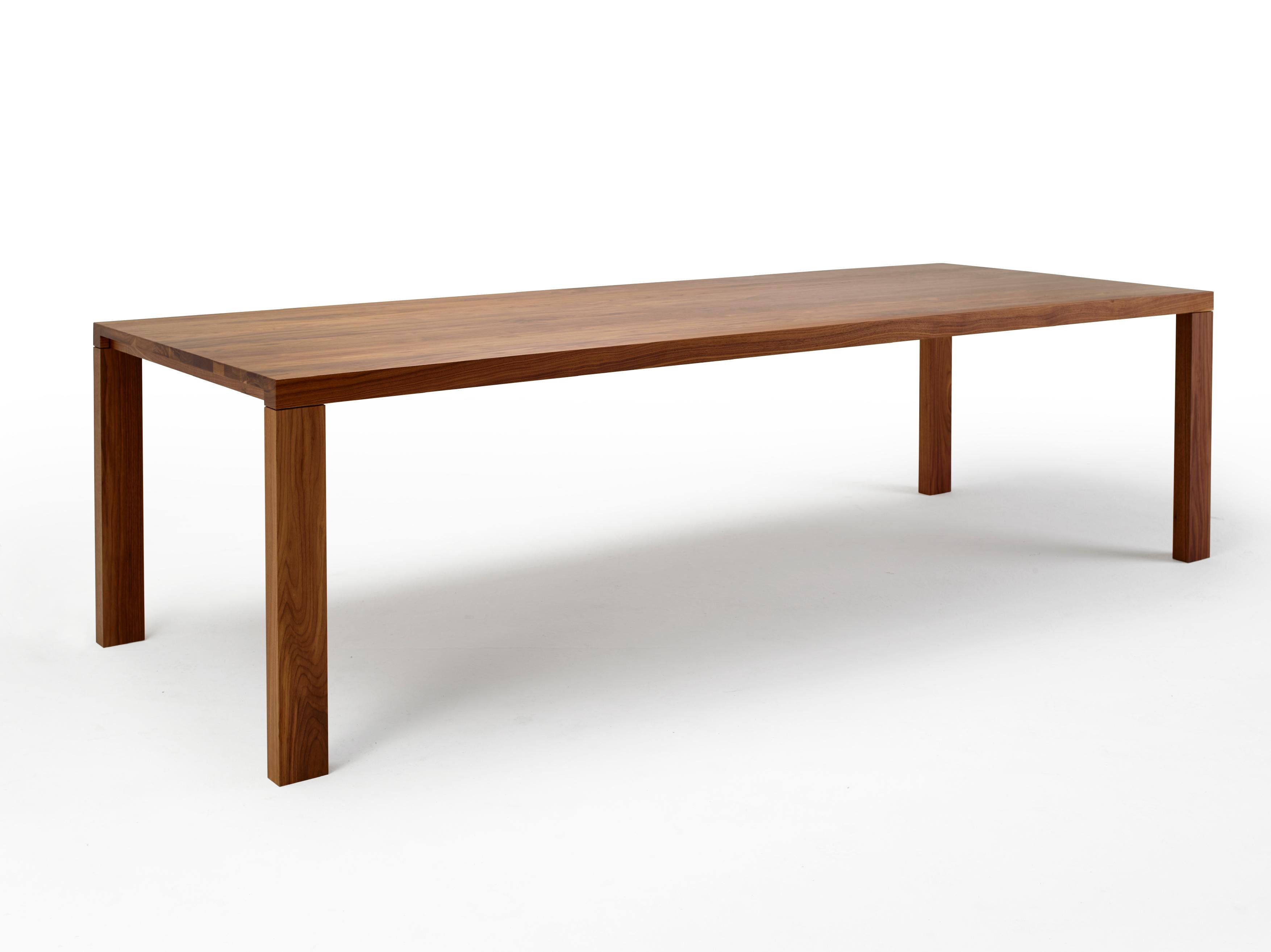 Cusstomizable Arco Essenza Rectangular Wood Table by Willem Van Ast In New Condition For Sale In New York, NY