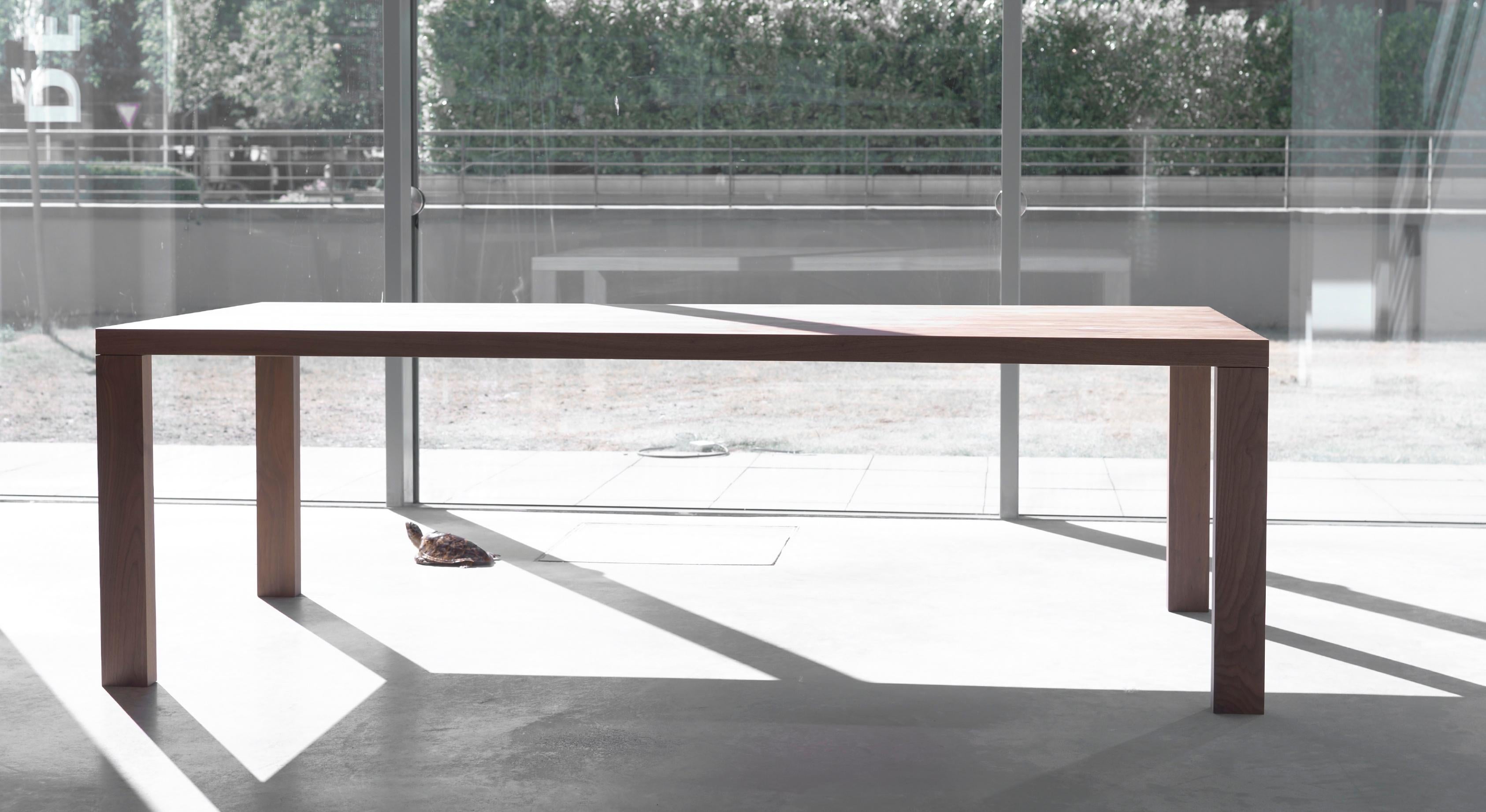 Rechteckiger Arco Essenza-Holztisch mit geschliffenem Schliff von Willem Van Ast im Angebot 4