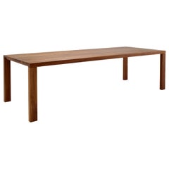 Anpassbarer rechteckiger Arco Essenza-Tisch aus Nussbaumholz von Willem van Ast