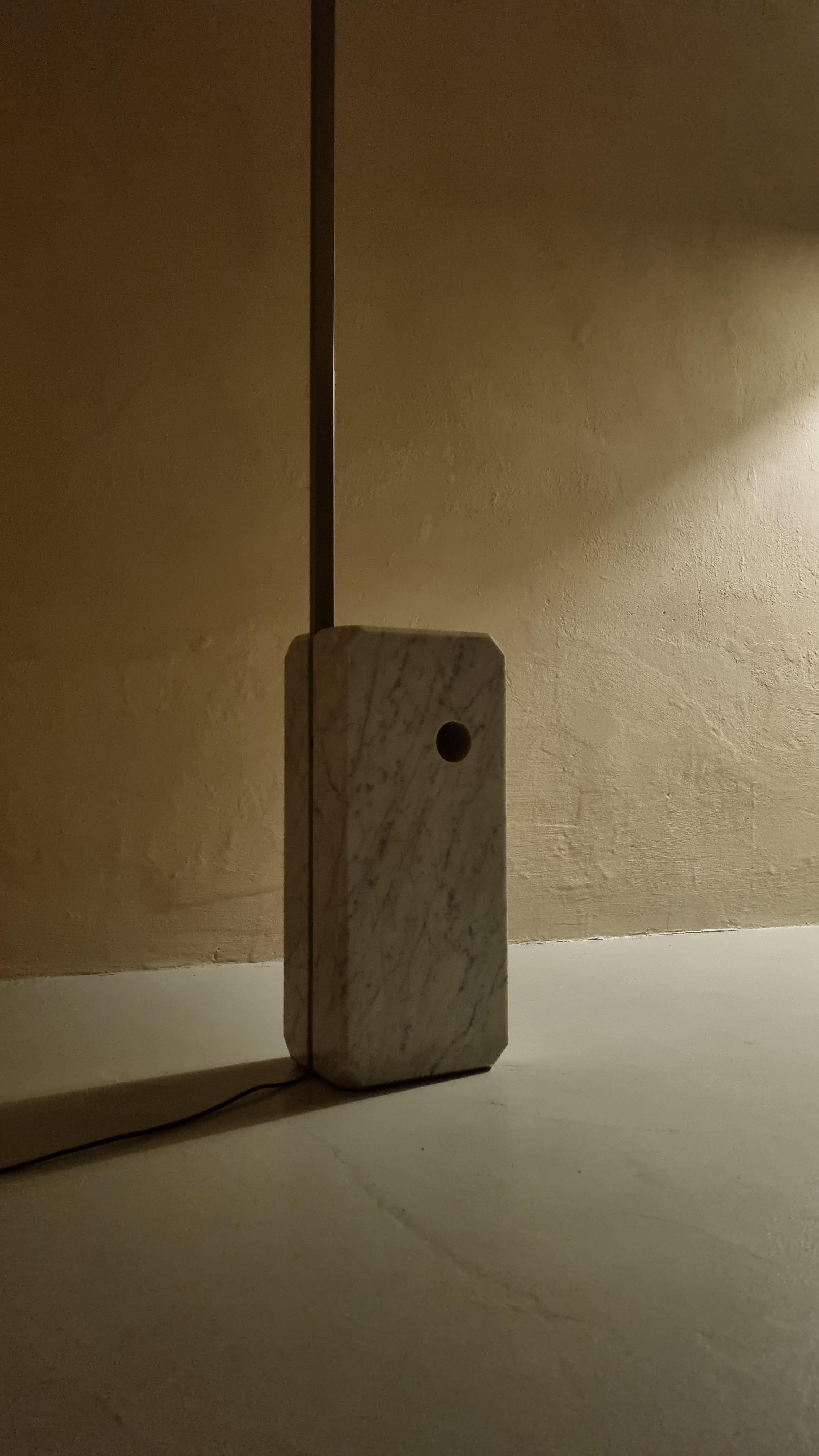 Arco floor lamp designed by Achille and Pier Giacomo Castiglioni for Flos 1965 In Good Condition In Arezzo, Italy