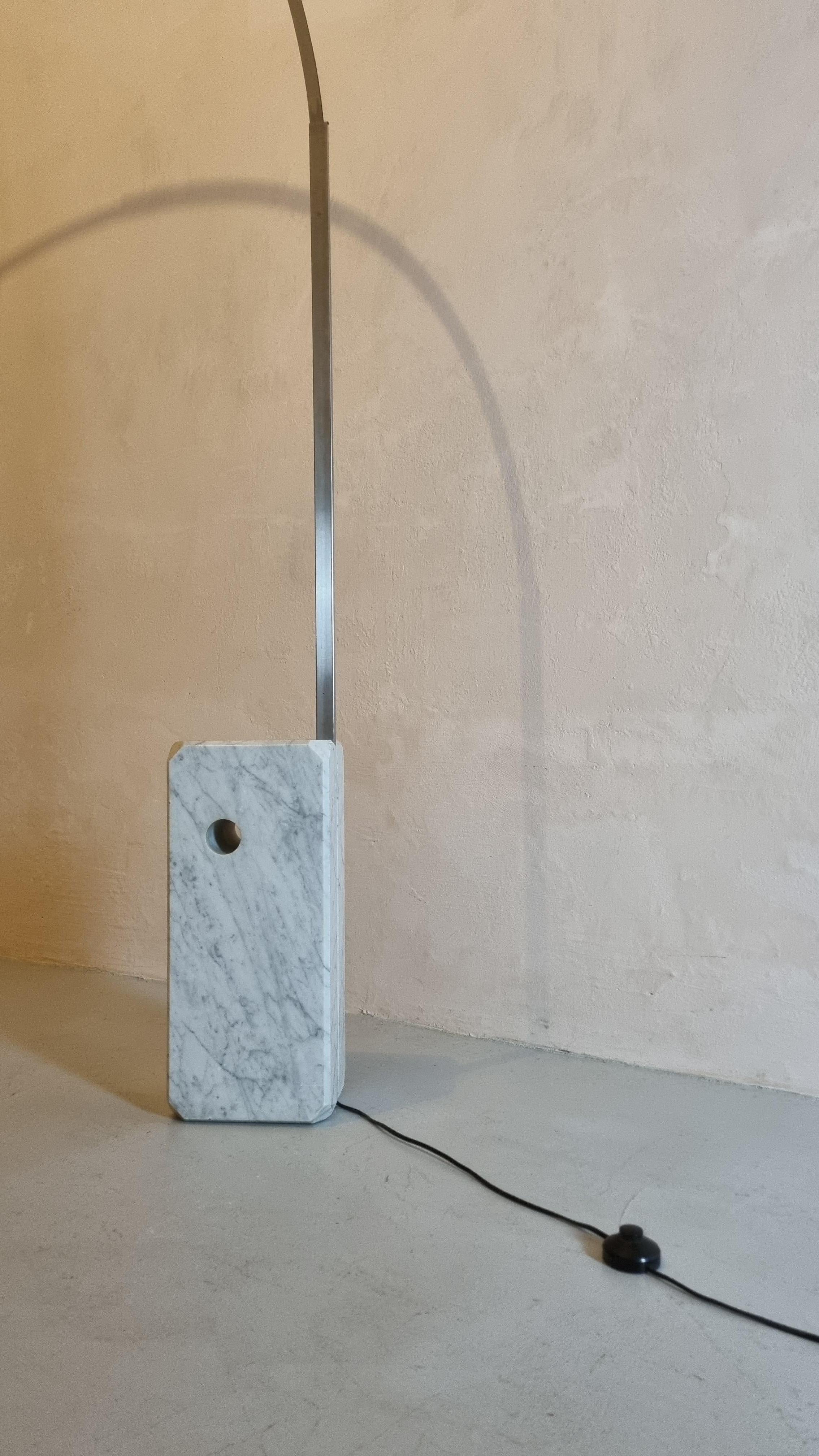 Mid-20th Century Arco floor lamp designed by Achille and Pier Giacomo Castiglioni for Flos 1965