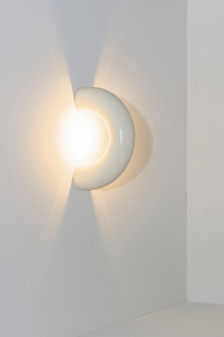 Arco Lamp, Off-White, by Rain, Contemporary Wall Lamp, Stainless Steel ...