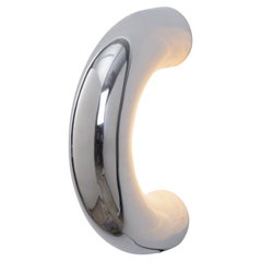 Arco Lamp, Silver, by Rain, Contemporary Wall Lamp, Stainless Steel