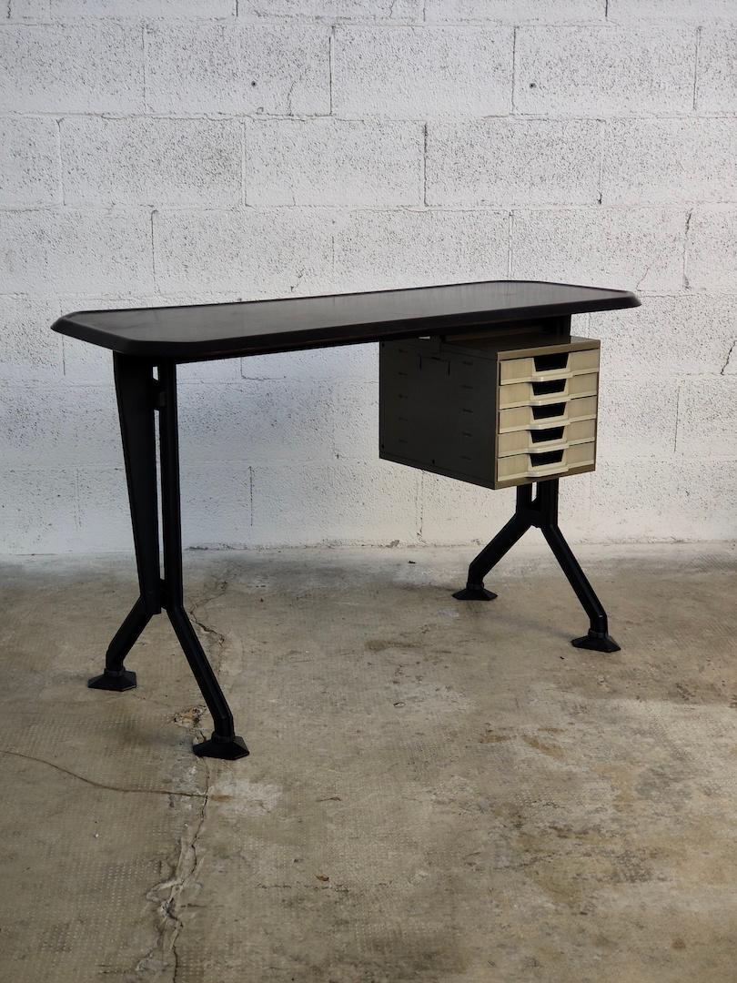 Mid-Century Modern Arco Series Typing Desk by BBPR for Olivetti Synthesis 60s, 70s