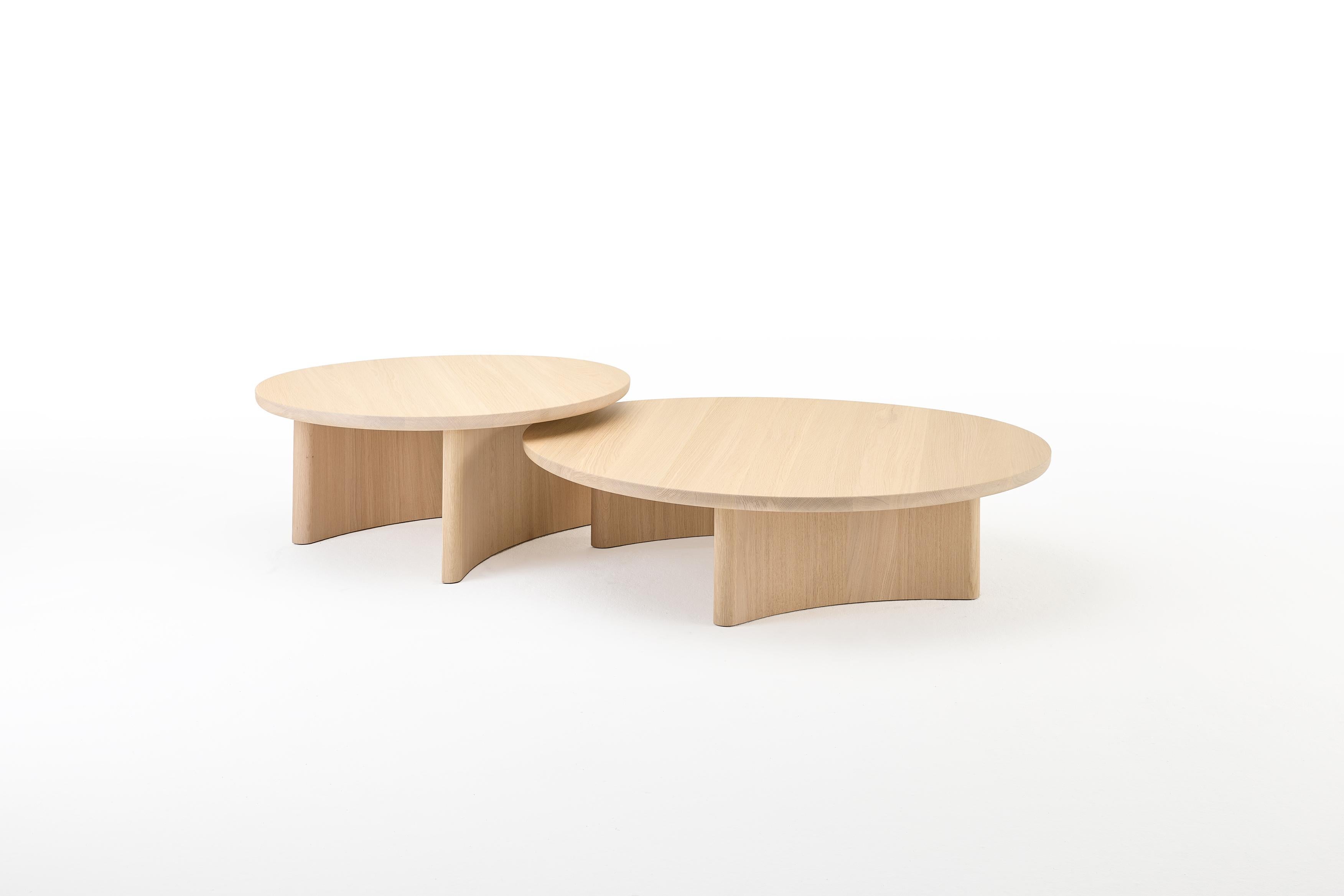 Arco Set of Two Walnut Dew Coffee Tables Designed by Sabine Marcelis For Sale 4