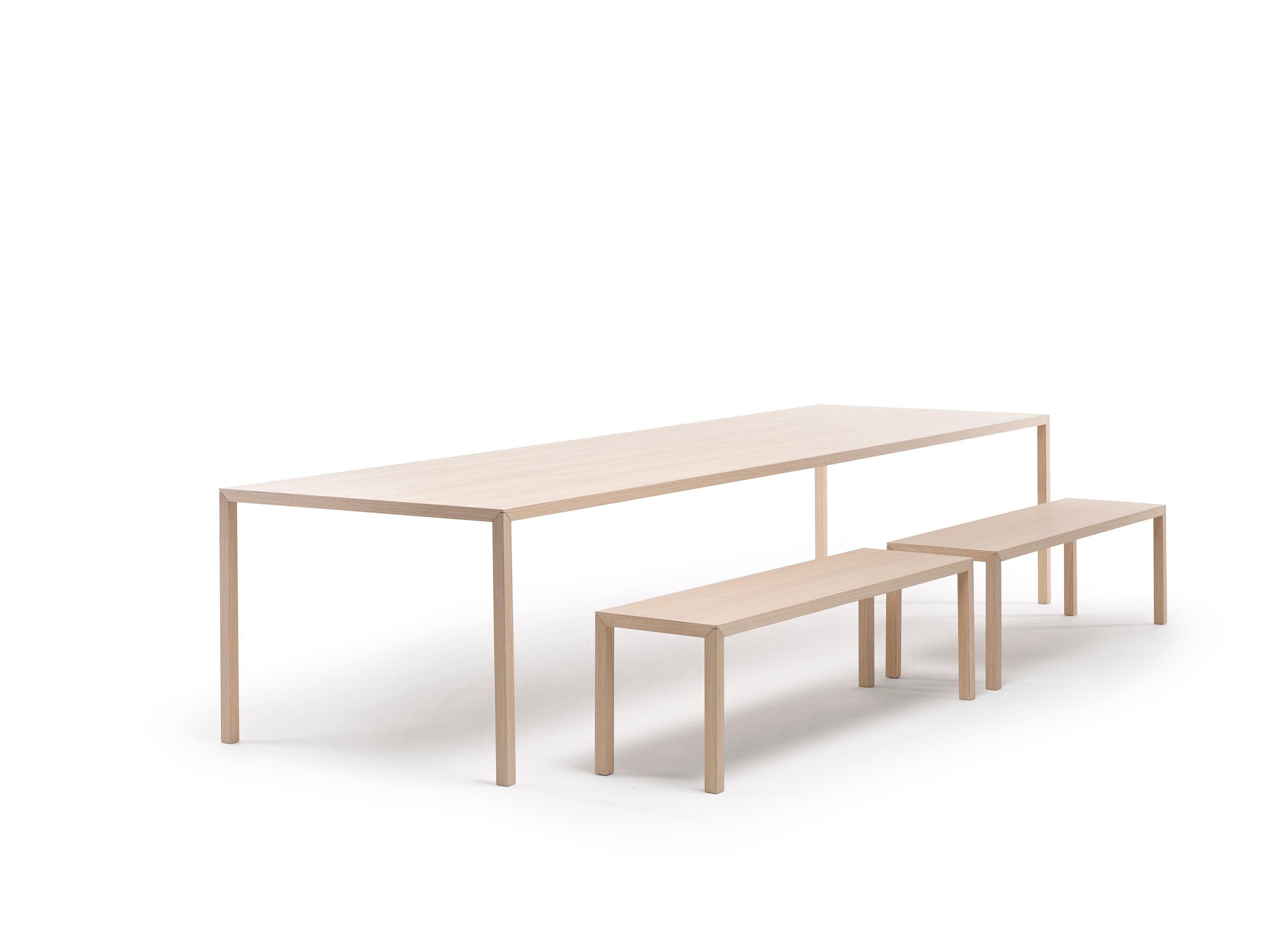 Wood Customizable Arco Slim Bench by Bertjan Pot For Sale