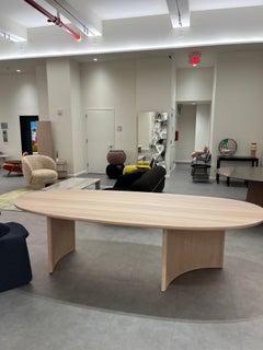 Arco Solid Oak White Oil Dew Table Designed by Sabine Marcelis in STOCK