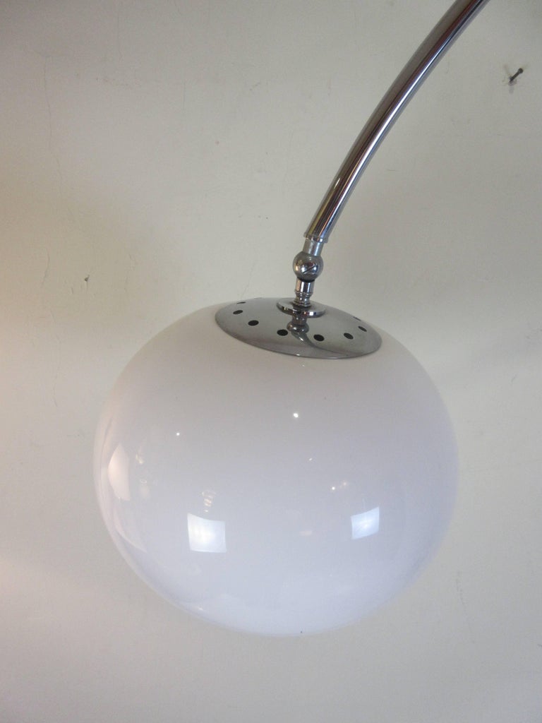 Arco Style Floor Lamp with Marble Base at 1stDibs