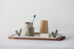 Arco Trays (Set of 2) with cast aluminum handles by Estúdio Dentro