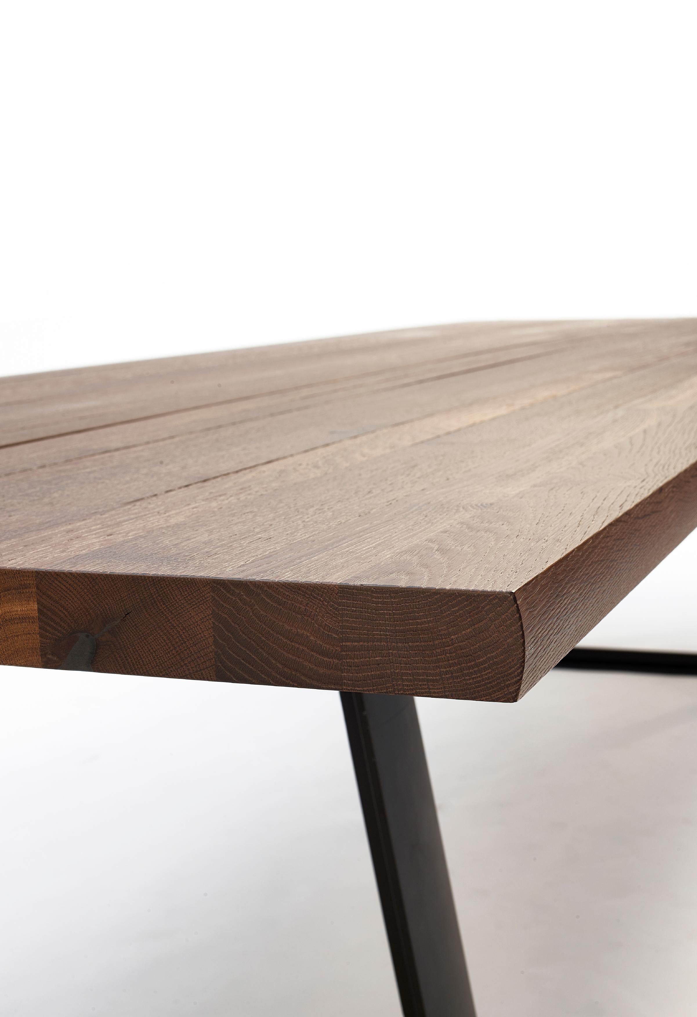 Contemporary Customizable Arco Wood Cast Table by Jorre Van Ast For Sale