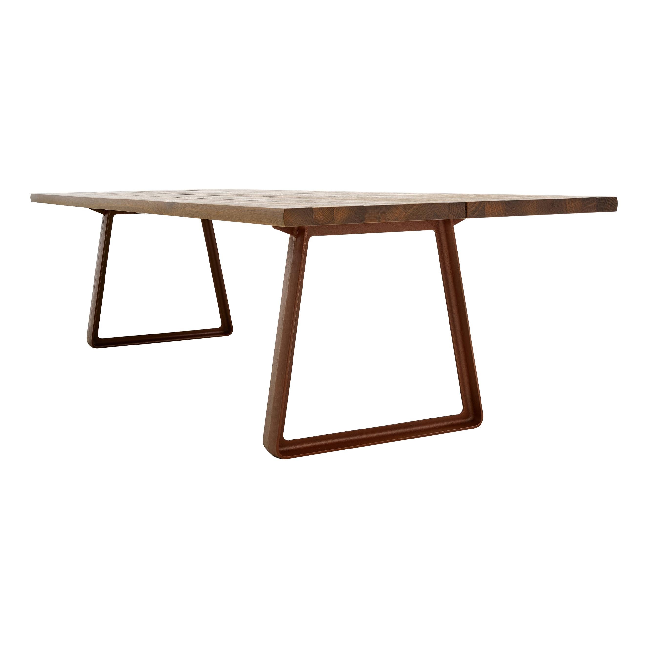 Customizable Arco Wood Cast Table by Jorre Van Ast