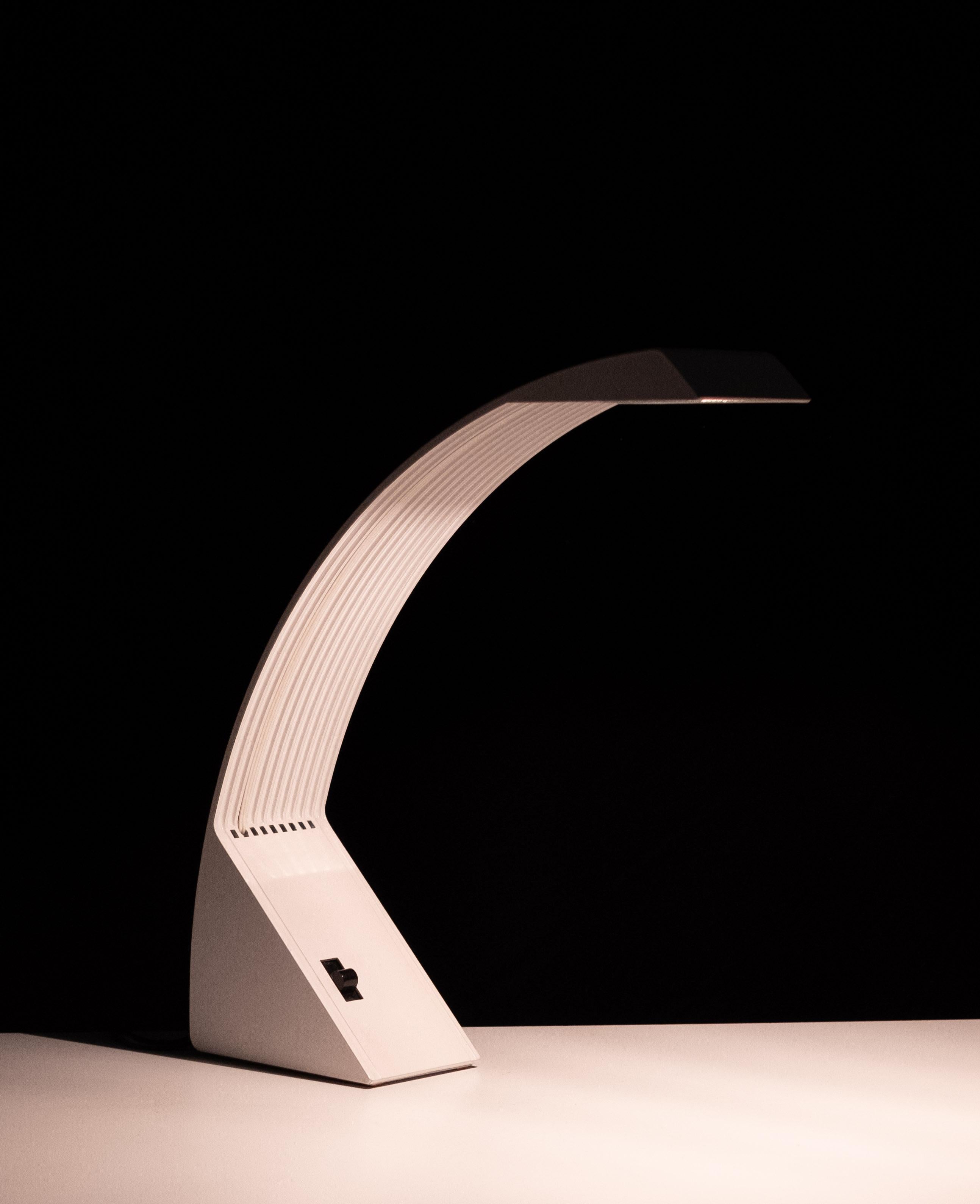 Late 20th Century Arcobalena Table lamp minimalist post modern design marco zotta 1980s Italy For Sale