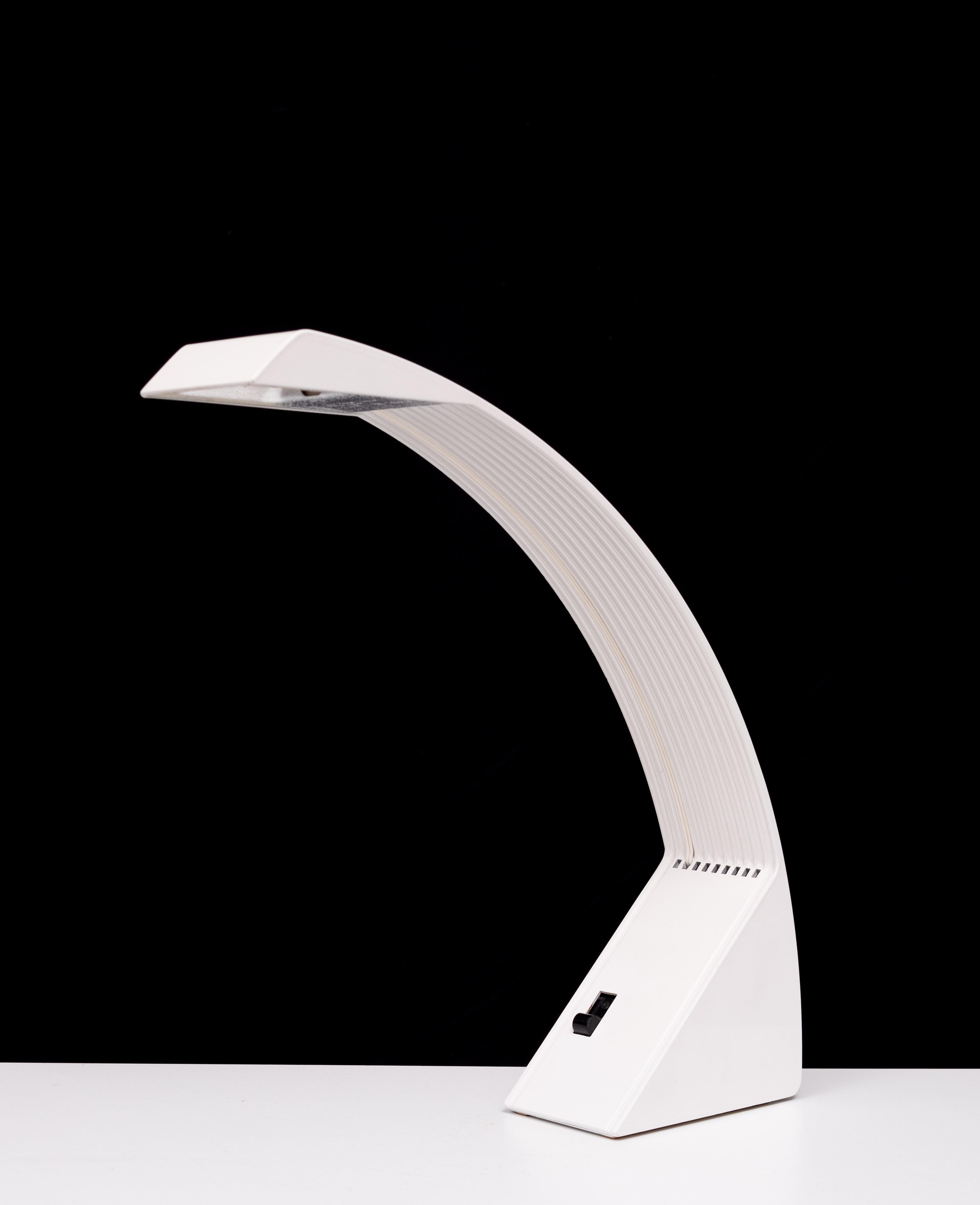 Metal Arcobalena Table lamp minimalist post modern design marco zotta 1980s Italy For Sale