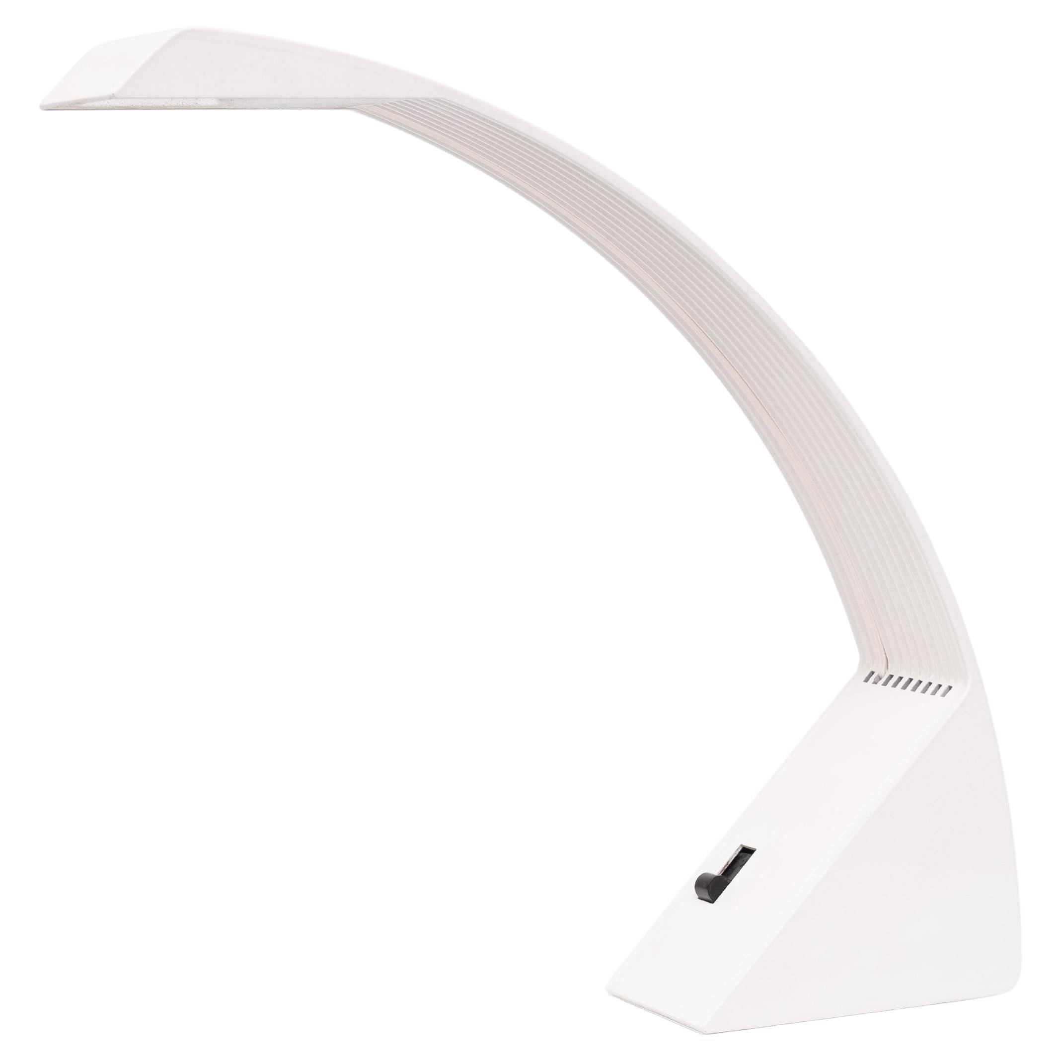 Lampe de bureau Arcobalena, design post-moderne minimaliste marco zotta, années 1980, Italie