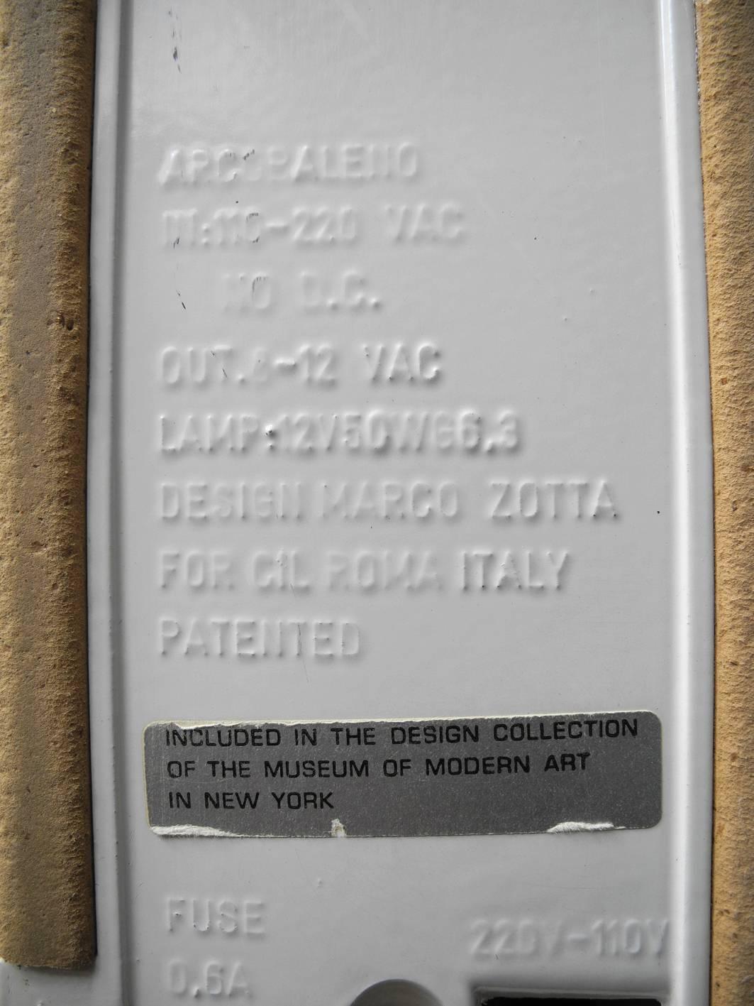 Arcobaleno Halogen Table Lamp Marco Zotta for Cil Roma Italy 1979, MoMA New York 1