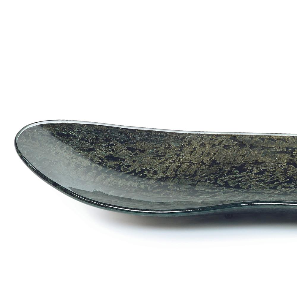 Ciotola Arcola Grey Glass tutta in vetro, lavorata a mano
con finitura grigio marmo. Un pezzo eccezionale.