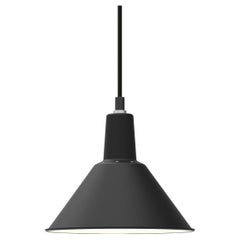 Lampe à suspension Arcon noire/chrome, par NUAD