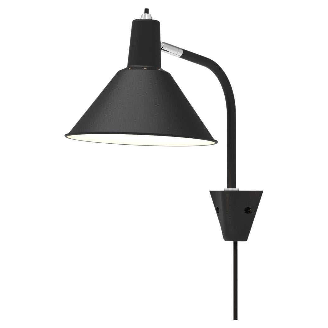 Arcon Wall Lamp in Black/Chrome - By NUAD For Sale