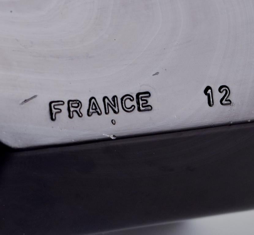 Arcoroc, Francia. Dos cuencos octogonales de cristal negro Años 70/80. finales del siglo XX en venta