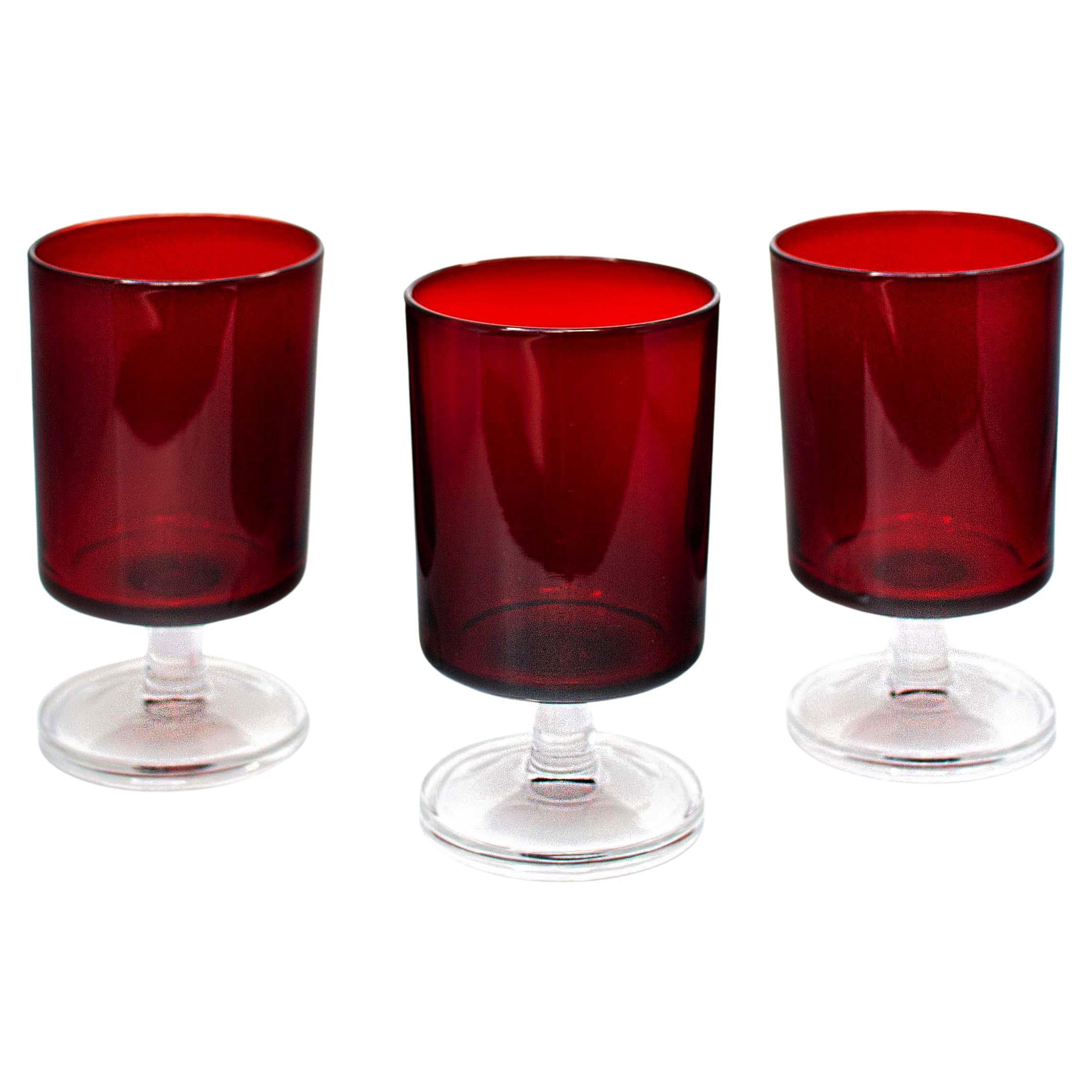 Arcoroc Ruby Cordial Glasses, Represented by Tuleste Factory 