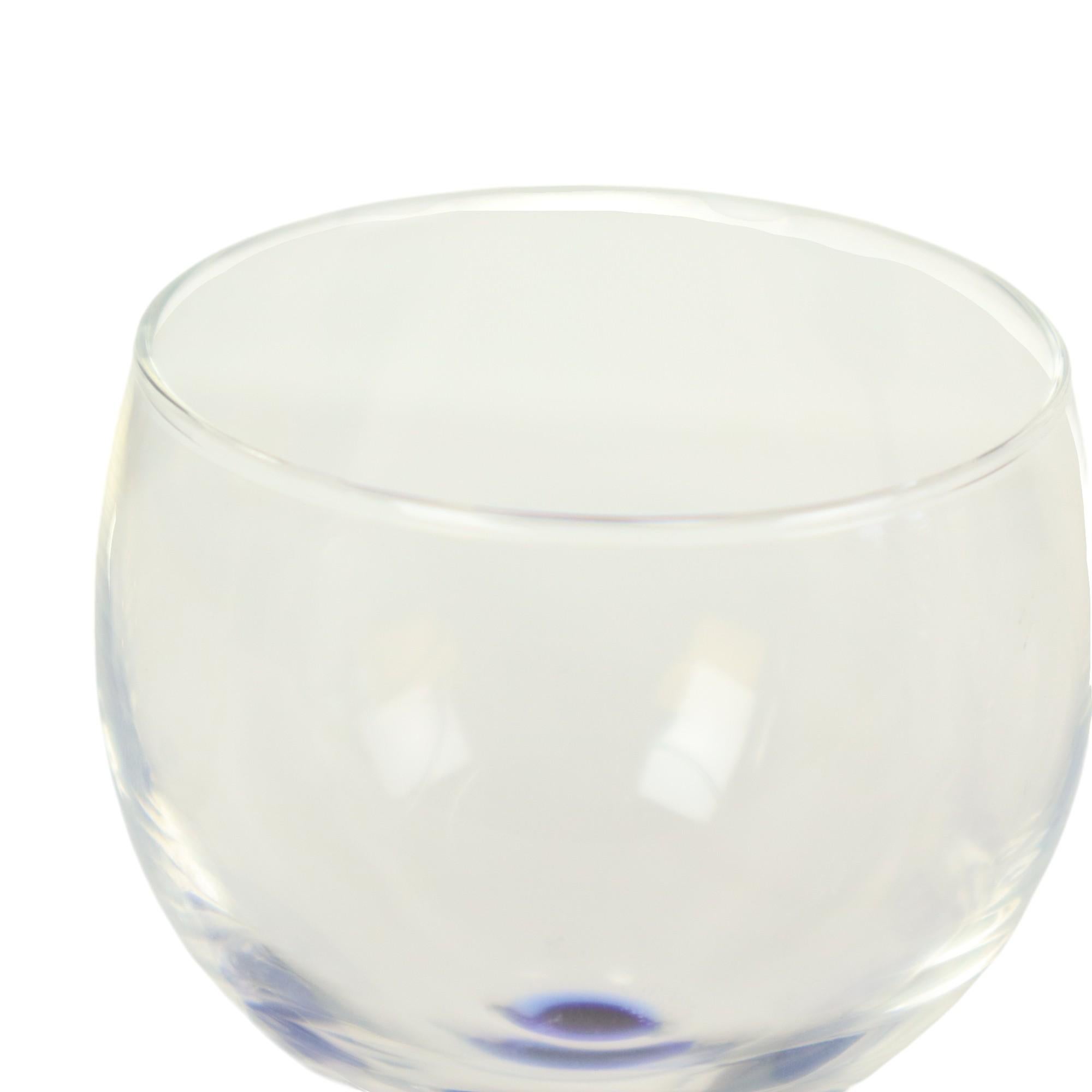 Arcoroc Wine Glasses Cobalt Blue Foot France 1980s 8