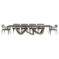 Arcos Dining Table  & 10 Le Loup Dining Chairs Dining Room Set