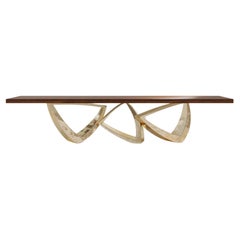 Arcos Dining Table – Polished Bronze