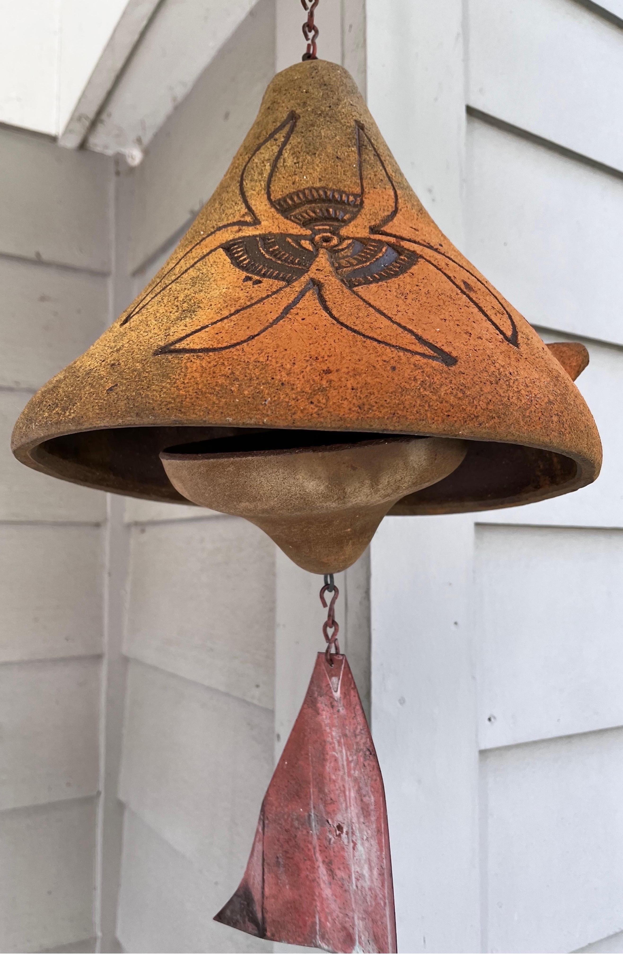 Arcosanti Clay Bell by Paolo Soleri  For Sale 5