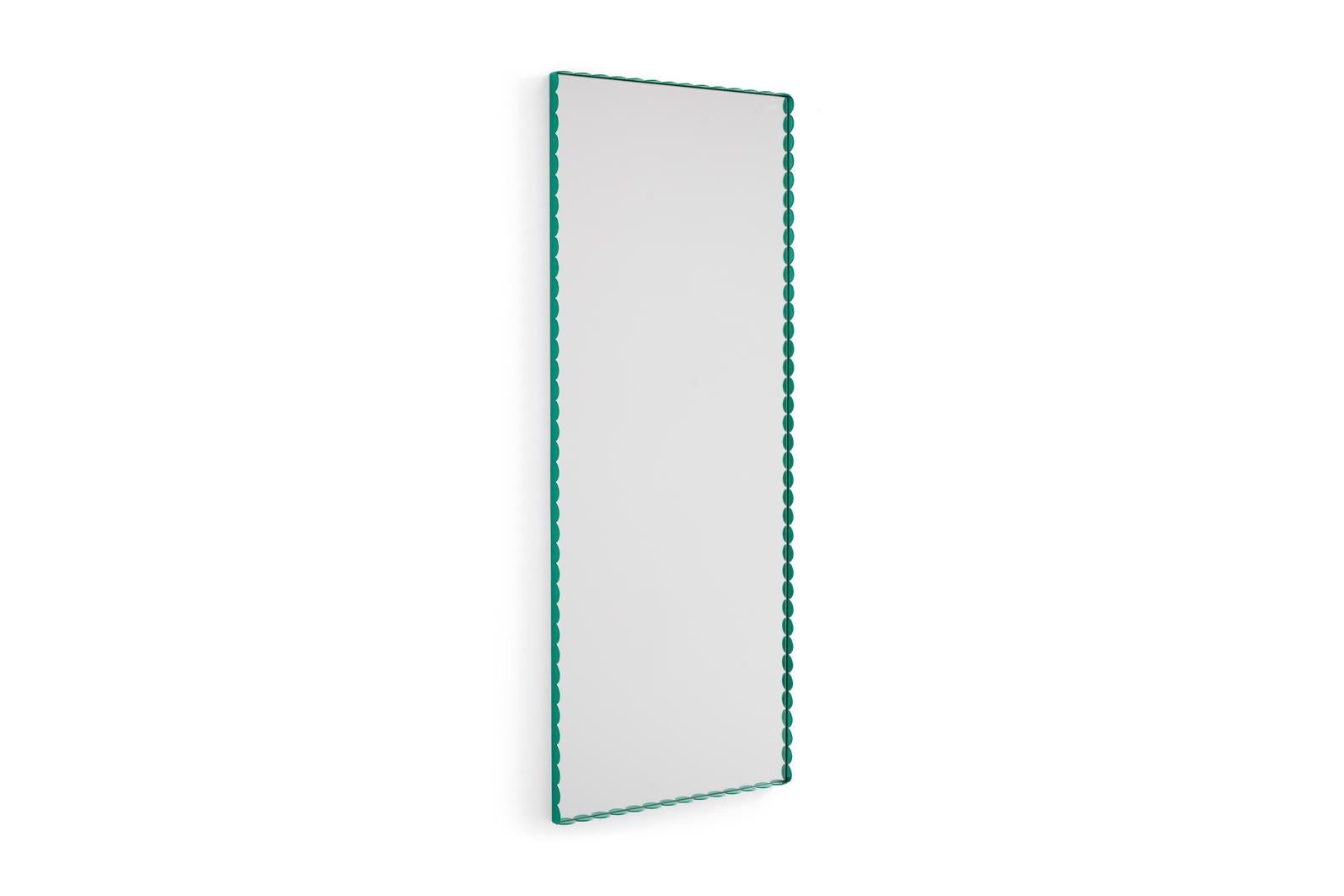 Acier inoxydable Miroir rectangulaire M, vert de Muller Van Severen pour Hay en vente