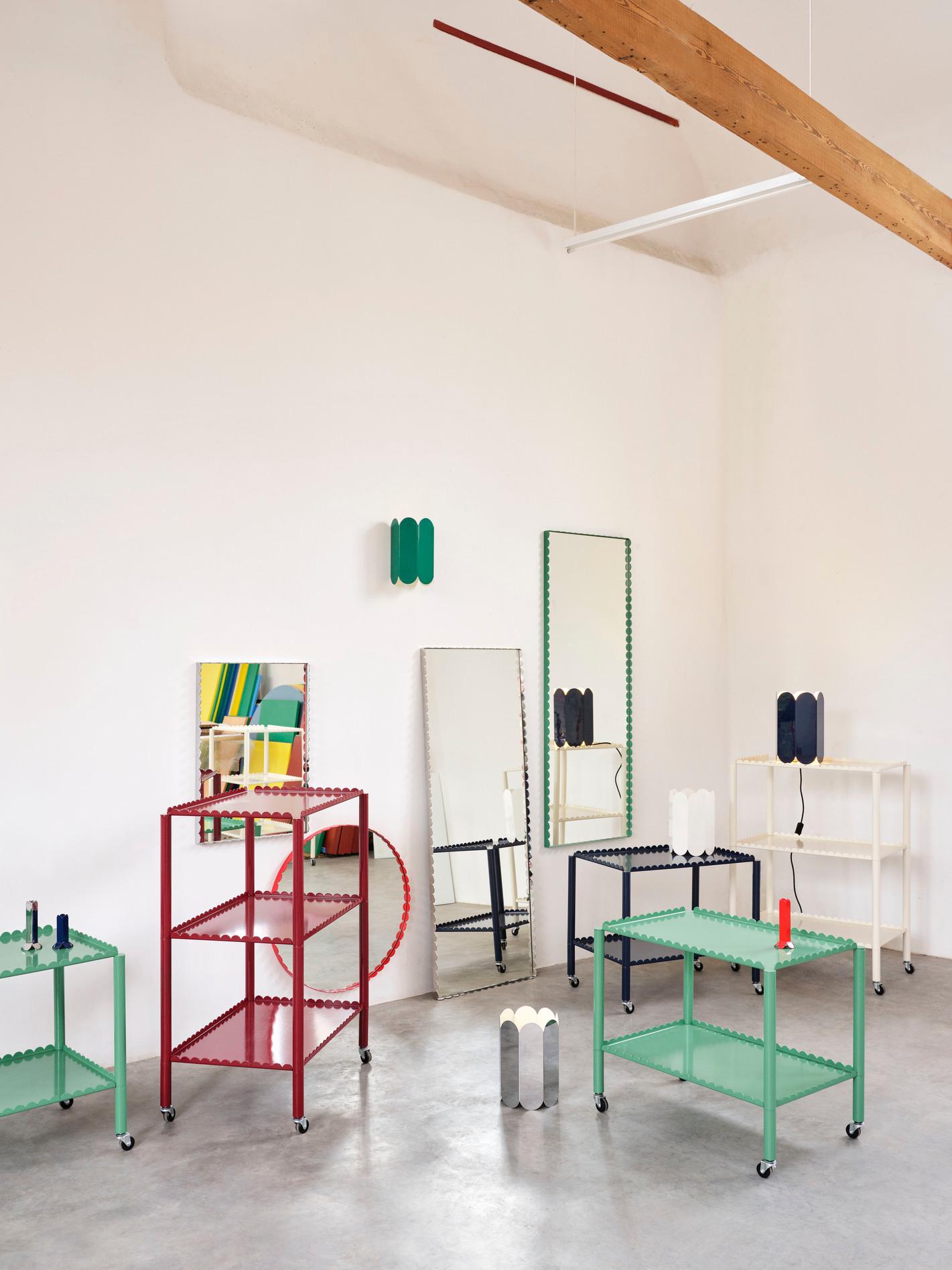 Miroir rectangulaire M, vert de Muller Van Severen pour Hay en vente 2