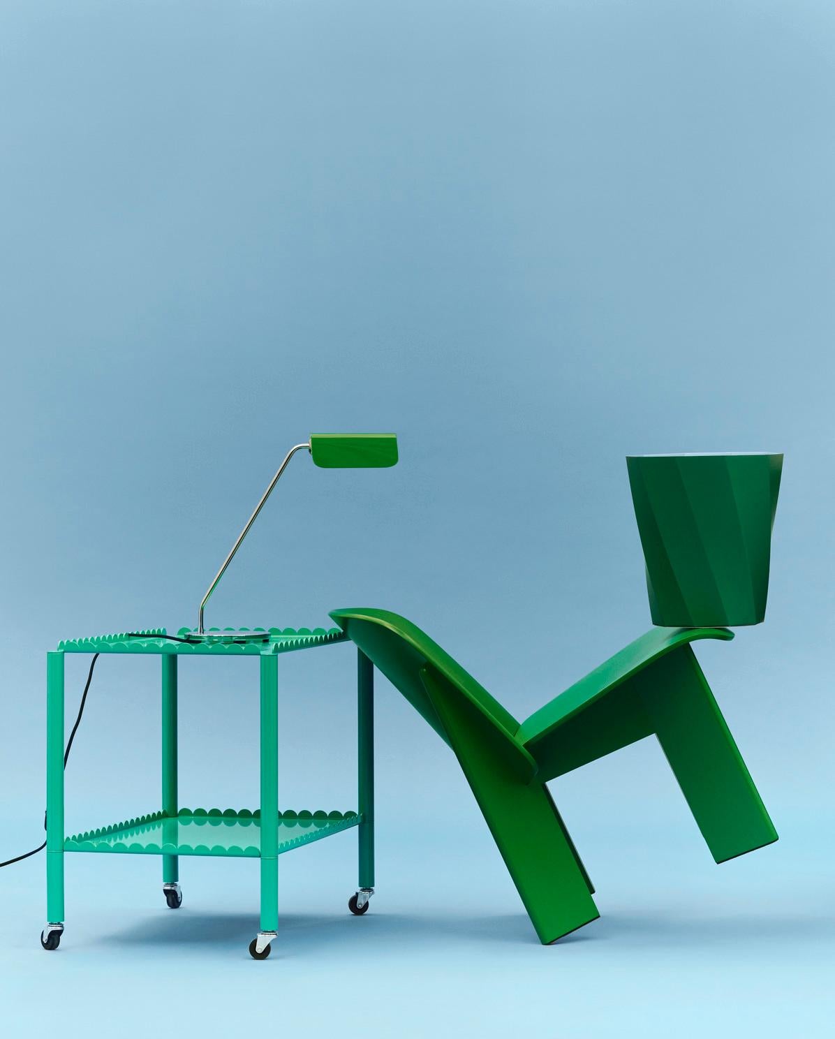 Arcs Trolley, Low in Soft Jade, by Muller Van Severen for Hay For Sale 4